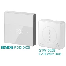 Wifi  Eπίτοιχος θερμοστάτης SIEMENS RDZ100ZB με HUB GTW100ZB για connected HOME